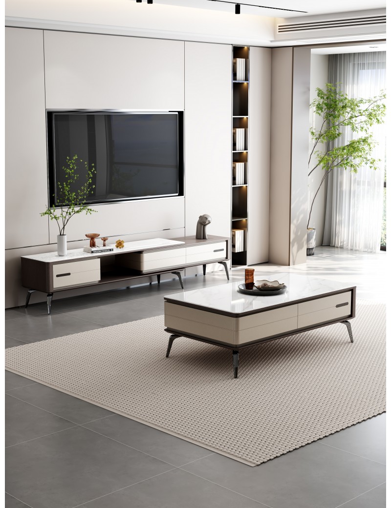 DBB124  A/B款-微晶功能電視櫃 / 茶几1.3m/1.4m