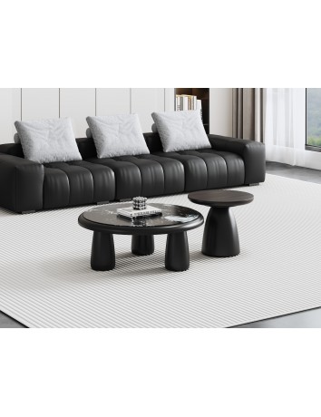 DBB127亮光黑珊瑚冰彩石圓茶几/邊几  DBB127亮光黑珊瑚冰彩石圓茶几/邊几