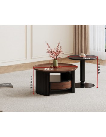 DBB129實木圓茶几/邊几 DBB129實木圓茶几/邊几