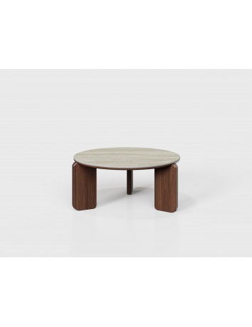 DBB132白洞石岩板圓茶几/邊几 DBB132白洞石岩板圓茶几/邊几