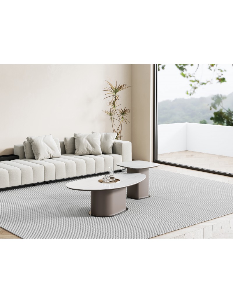 DBB135 風花雪月奈米石茶几/邊几