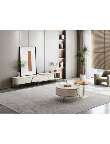 DBB25瑪斯菲諾冰彩石圓茶几/邊几 DBB25瑪斯菲諾冰彩石圓茶几/邊几