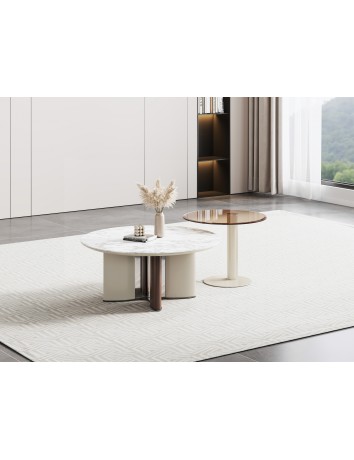 DBB25瑪斯菲諾冰彩石圓茶几/邊几 DBB25瑪斯菲諾冰彩石圓茶几/邊几