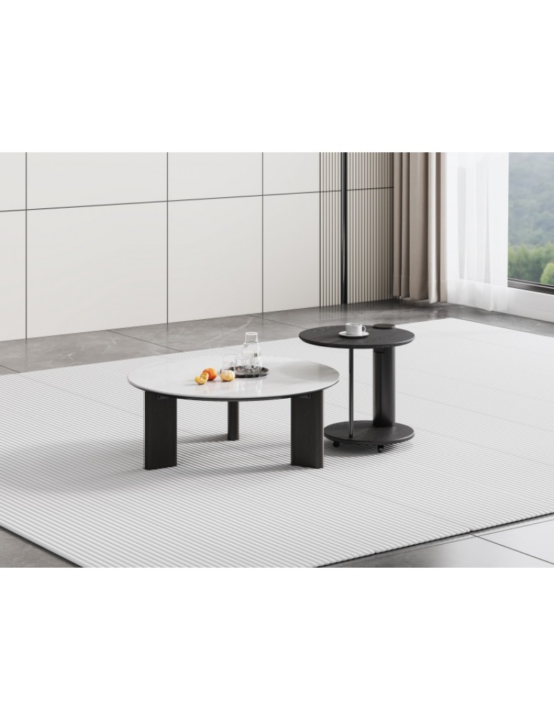 DBB30薩拉戈斯彩石圓茶几/邊几