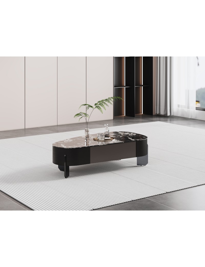 DBB35輕奢冰彩石茶几