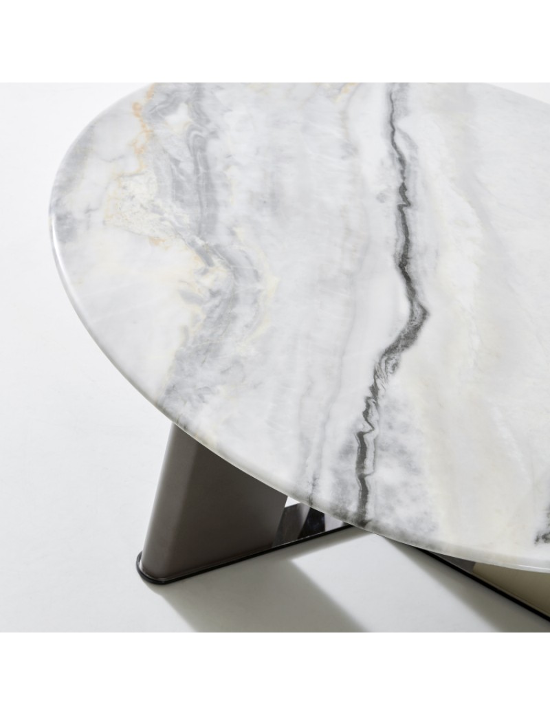 DBB47奧多大理石圓茶几/ 邊几     