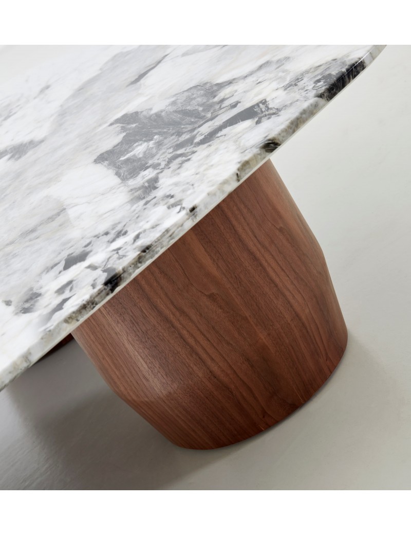 DBB66伍迪大理石茶几/邊几