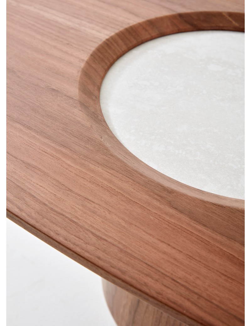 DBB66伍迪大理石茶几/邊几