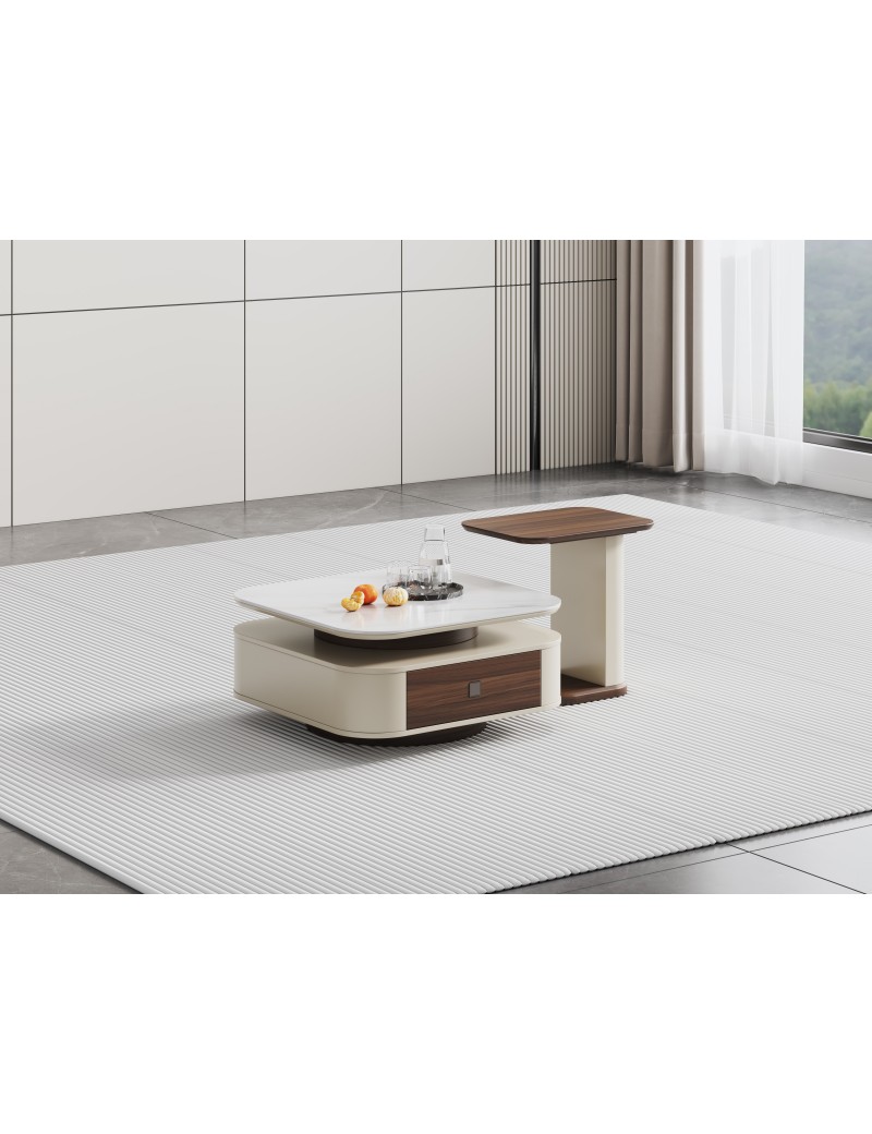 DBB83冰彩石方茶几/邊几