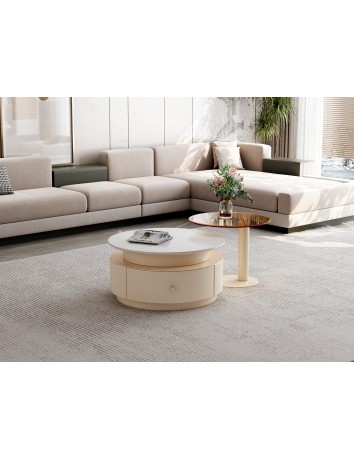 DBB89岩板圓茶几/邊几 DBB89岩板圓茶几/邊几