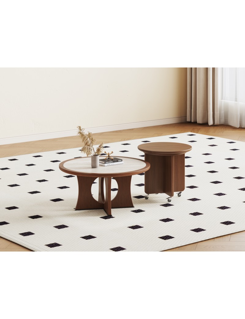 DBB90岩板圓茶几/邊几