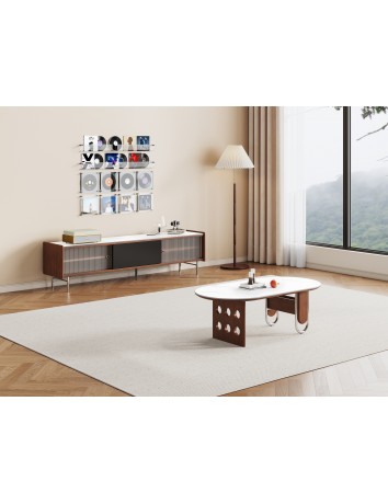 DBB91岩板電視櫃1.8m/岩板茶几1.2m  DBB91岩板電視櫃1.8m/岩板茶几1.2m