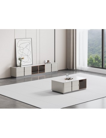 DBB96冰彩石電視櫃2.4m/茶几1.4m DBB96冰彩石電視櫃2.4m/茶几1.4m